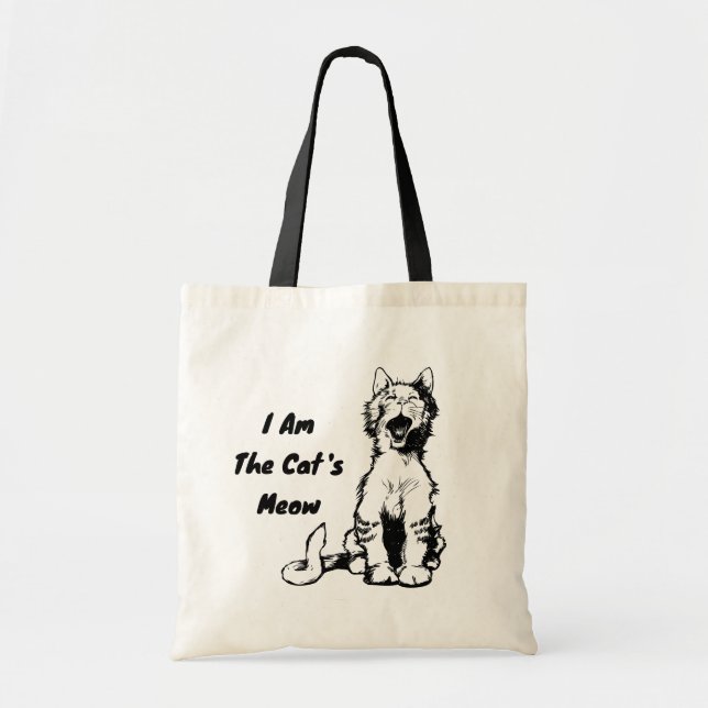 Tote Bag Je suis le chat Meow Funny Cat (Devant)