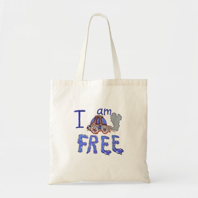 Tote Bag Je suis libre de ma voiture (Devant)