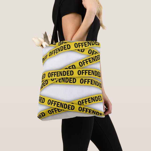 Tote Bag Je suis offensé que la police ne croise pas (De près)