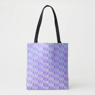 Tote Bag Je Suis Oiseau de Feu de Flamme Violette - Sacré F