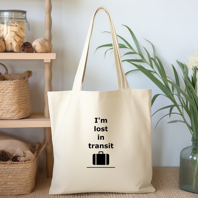 Tote Bag Je suis perdu dans la valise Voyage en Transit Lig (Créateur téléchargé)