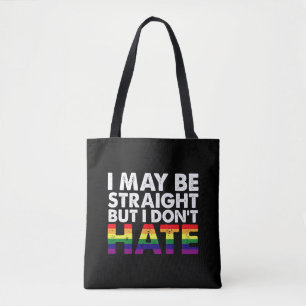 Tote Bag Je suis peut-être hétéro mais je ne déteste pas le