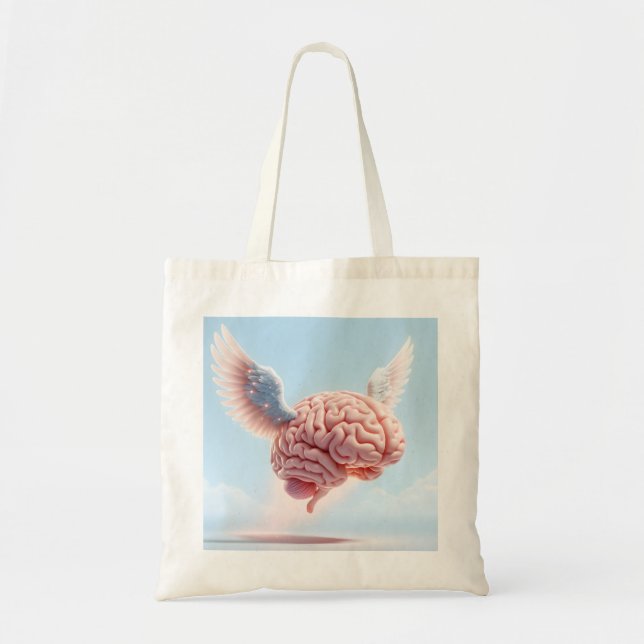 Tote Bag Je suis plein de pensées volantes (Devant)