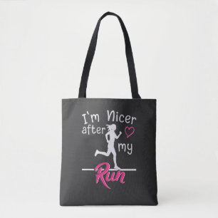 Tote Bag Je Suis Plus Gentille Après Mon footing Drôle