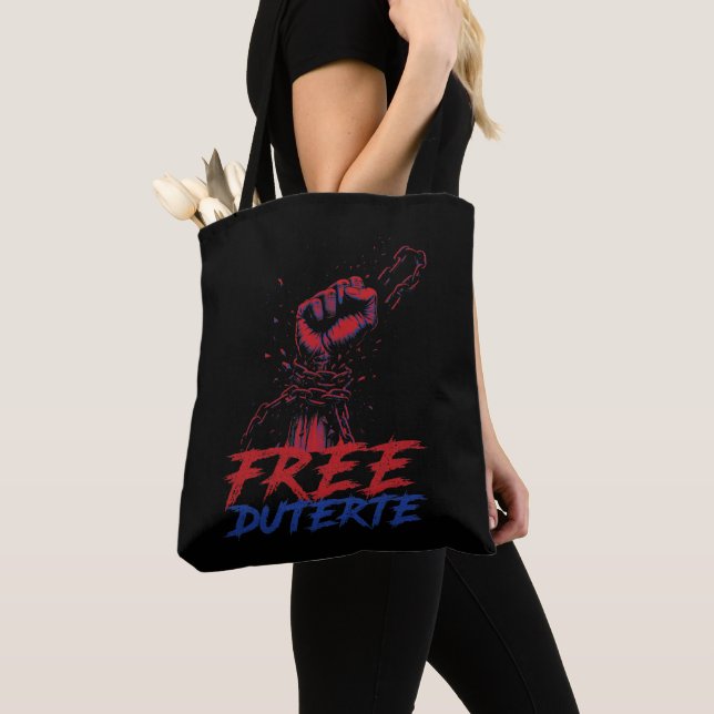 Tote Bag Je Suis Pour Duterte Free DU30 Free Duterte (De près)