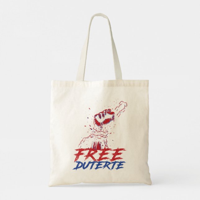 Tote Bag Je Suis Pour Duterte Free DU30 Free Duterte (Dos)