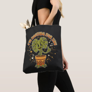 Tote Bag "Je suis pour vous" Plante Monstera de dessin anim