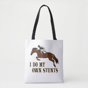 Tote Bag Je Suis Propre Stunts Cheval Équitation Fille