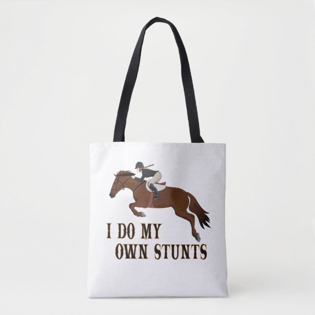 Tote Bag Je Suis Propre Stunts Cheval Équitation Fille (Devant)