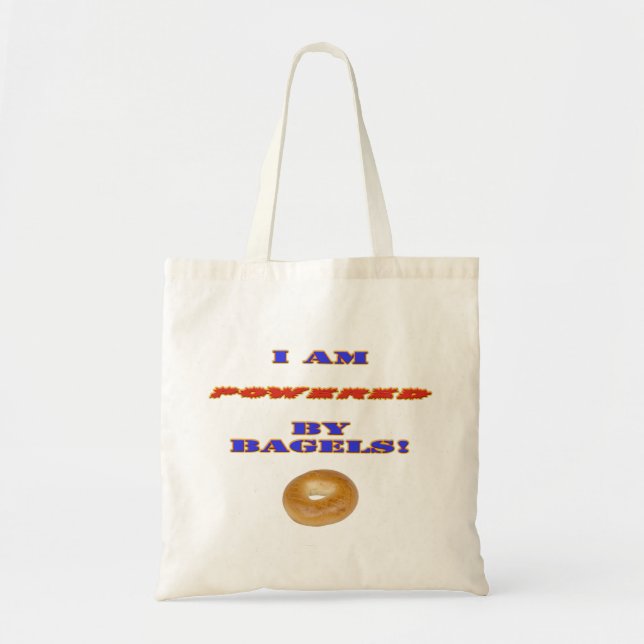 Tote Bag Je suis propulsé par des Bagels (Devant)