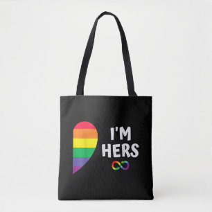 Tote Bag Je suis sa part de la mienne correspondant pour fi