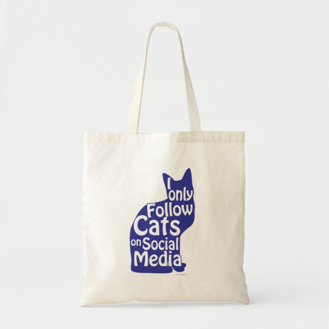 Tote Bag Je Suis Seulement Les Chats Social Media Humour Sl (Devant)