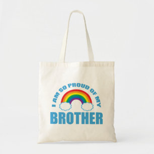 Tote Bag Je suis si fier de mon frère Gay pride arc-en-ciel
