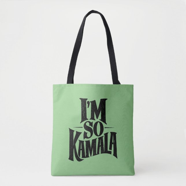 Tote Bag Je suis si Kamala Brat Green Meme (Devant)