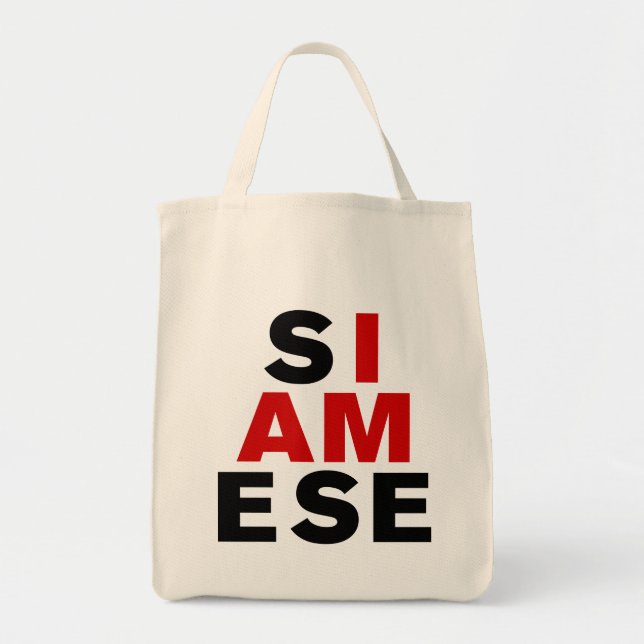 TOTE BAG JE SUIS SIAMESE (Devant)