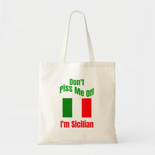 Tote Bag Je suis sicilien (Devant)