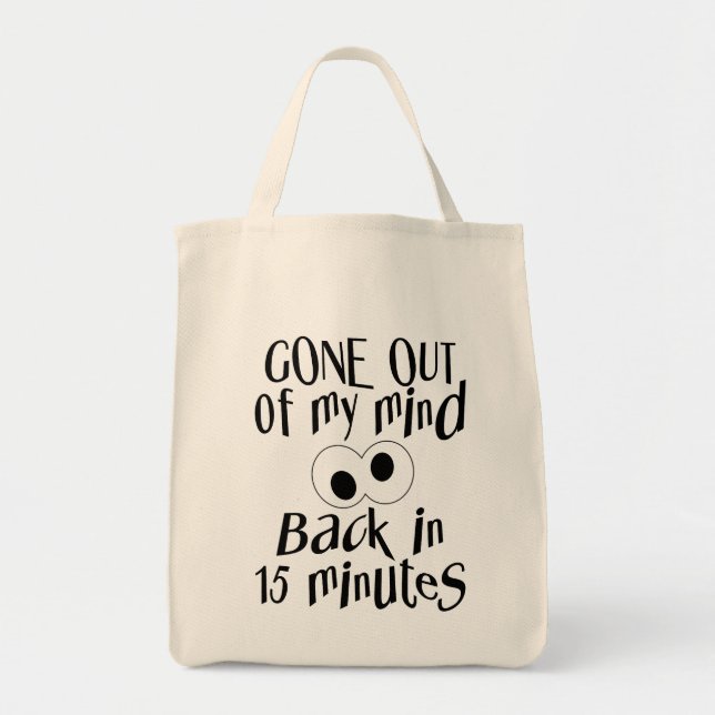 Tote Bag "Je Suis Sorti De Mon Esprit" (Devant)