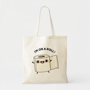 Tote Bag Je suis sur un rouleau amusant jeu de papier toile