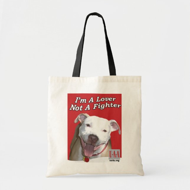 Tote Bag Je suis un amant pas un combattant (Devant)