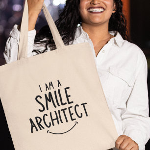 Tote Bag Je suis un architecte souriant Quirky Funny Cadeau