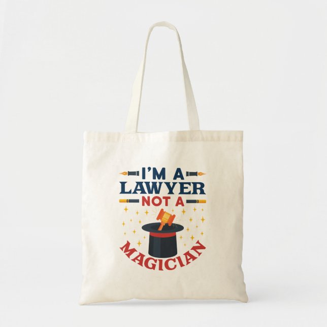 Tote Bag Je suis un avocat pas un magicien (Devant)