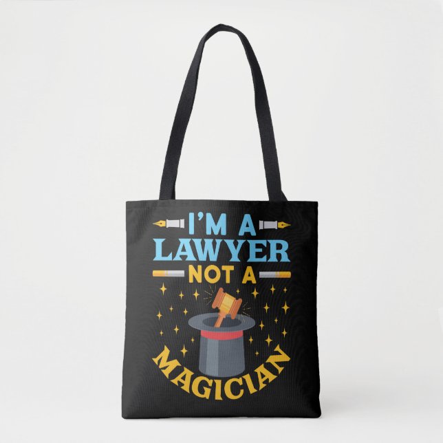 Tote Bag Je suis un avocat pas un magicien (Devant)