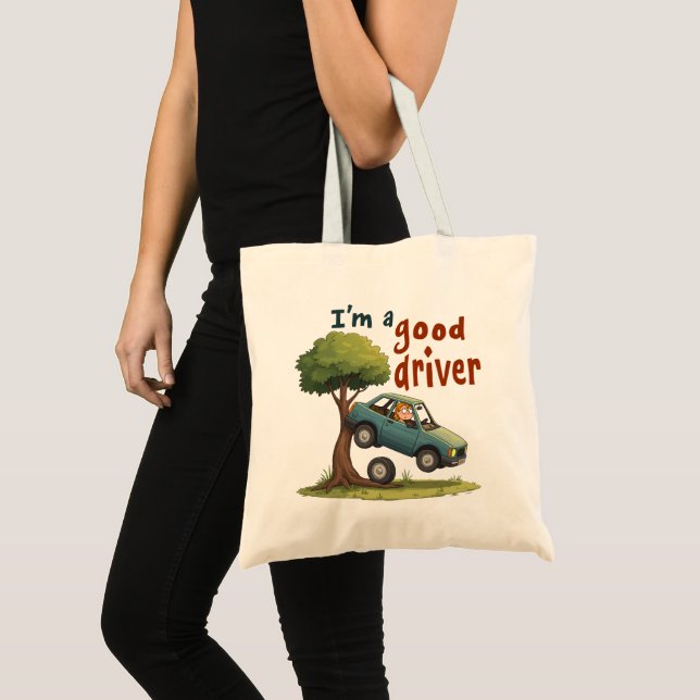 Tote Bag "Je suis un bon conducteur" (Devant (produit))