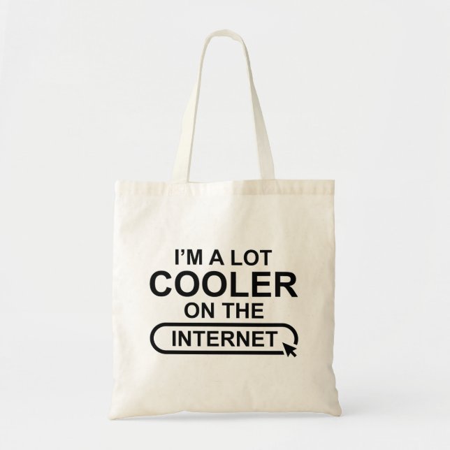 Tote Bag Je suis un grand Glacière sur Internet (Devant)