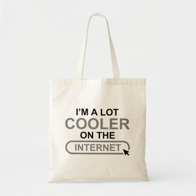 Tote Bag Je suis un grand Glacière sur Internet (Devant)
