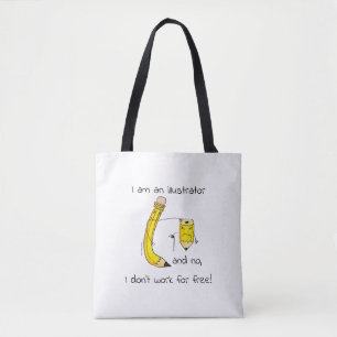 Tote Bag Je suis un illustrateur et non, je ne travaille pa