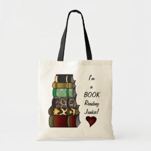 Tote Bag Je suis un Junkie de lecture de livre