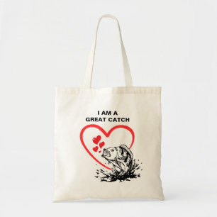 Tote Bag JE SUIS UNE EXCELLENTE PRISE Amour de la pêche