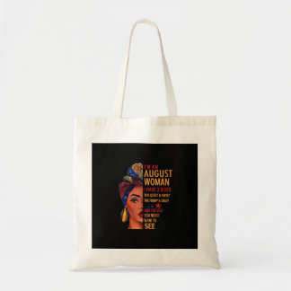 Tote Bag Je Suis Une Femme D'Août J'Ai 3 Côtés Août