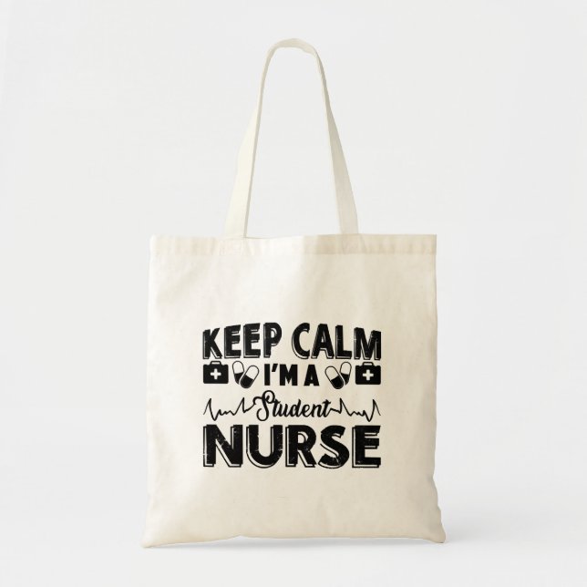 Tote Bag Je suis une infirmière étudiante (Devant)