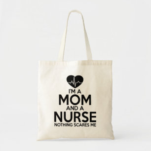 Tote Bag Je suis une maman et une infirmière rien ne me fa