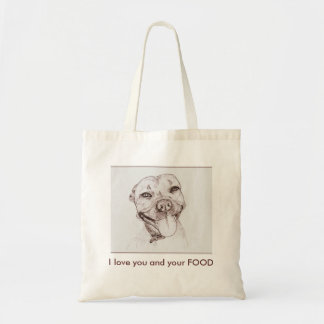 Tote Bag Je t'aime et votre NOURRITURE