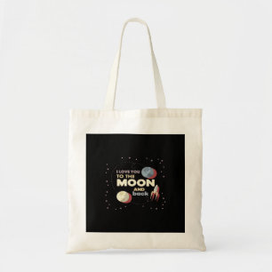 Tote Bag Je t'aime jusqu'à la lune et retour Aesthetic sinc