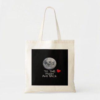 Tote Bag Je t'aime jusqu'à la lune et retour Style Moderne