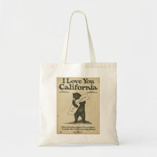 Tote Bag Je t'aime la Californie Fourre-tout