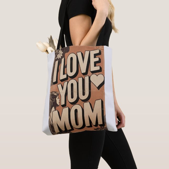 Tote Bag je t'aime maman  (De près)