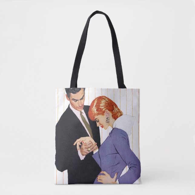 Tote Bag Je T'Aime, Maman Fille (Devant)