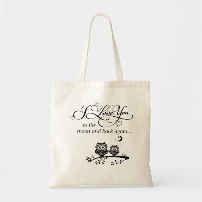 Tote Bag Je t'aime pour musarder et soutenir encore… (Devant)