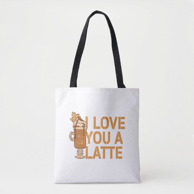 Tote Bag Je t'aime un peu beaucoup Romance pour couples     (Devant)