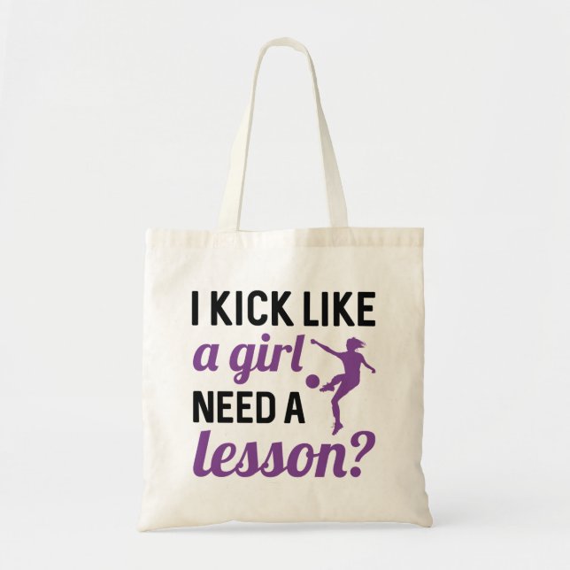 Tote Bag Je Tire Comme Une Fille A Besoin D'Une Leçon (Devant)