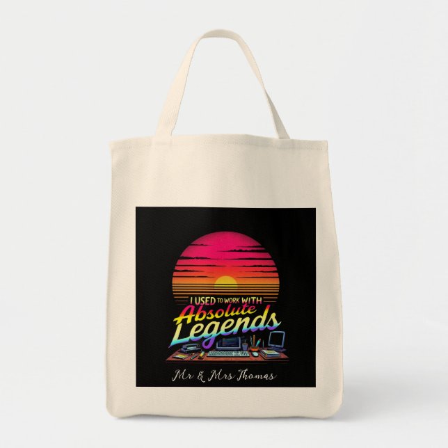 Tote Bag Je travaillais avec des légendes absolues (Devant)