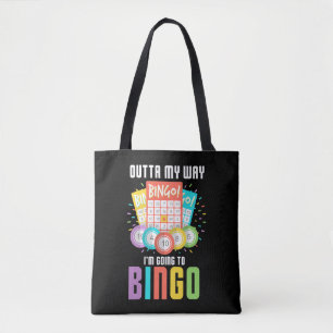 Tote Bag Je vais au jeu d'Humour du joueur de bingo