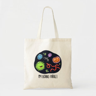 Tote Bag Je vais Viral Funny Virus Pun