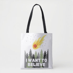 Tote Bag Je veux croire l'Astéroïde Fourre-tout