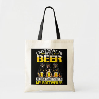 Tote Bag je veux juste boire de la bière et pendre avec mon