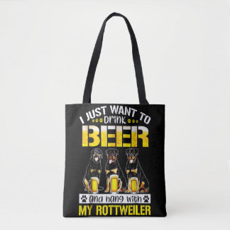 Tote Bag je veux juste boire de la bière et pendre avec mon